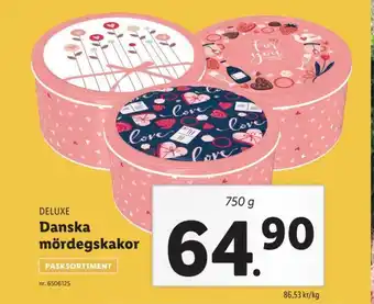 Lidl Deluxe Danska Mördegskakor erbjuda