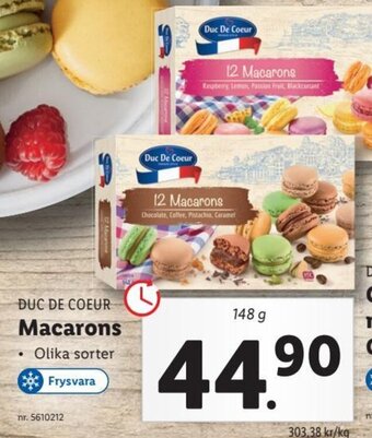 Lidl Duc De Coeur Macarons erbjuda