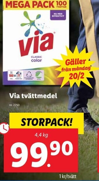 Lidl VIA Tvättmedel erbjuda
