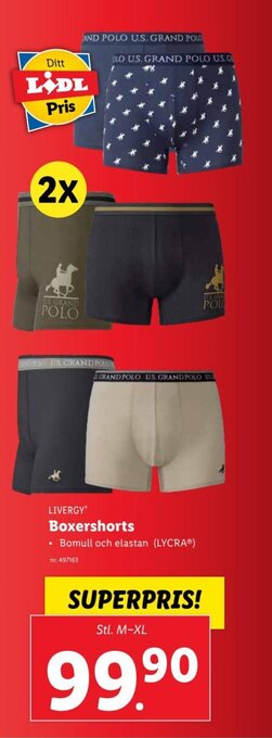 Lidl Livergy Boxershorts erbjuda