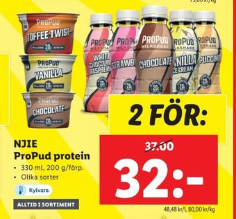 Lidl NJIE Propud Protein erbjuda