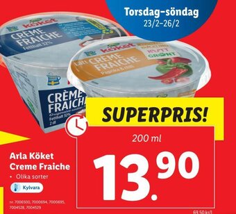 Lidl Arla Köket Creme Fraiche erbjuda