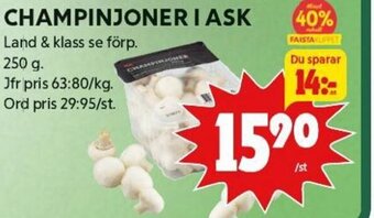 ICA Kvantum Champinjoner I Ask erbjuda