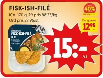 ICA Kvantum Fisk-Ish-Filé erbjuda