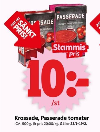 ICA Supermarket Krossade,Passerade tomater erbjuda
