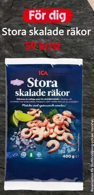 ICA Supermarket Stora Skalade Räkor erbjuda