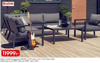 Bo Ohlsson Brafab Belfort modern loungegrupp 230x230cm. H/V avslut 1 hörn 1 bord erbjuda