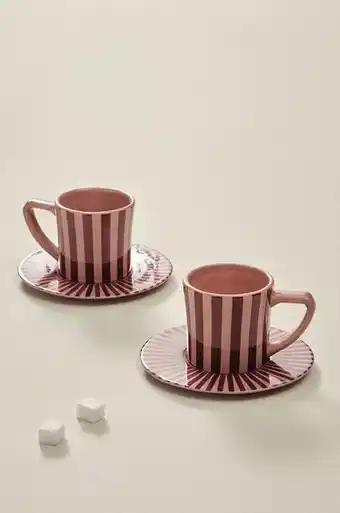 Paloma mugg med fat 2-pack