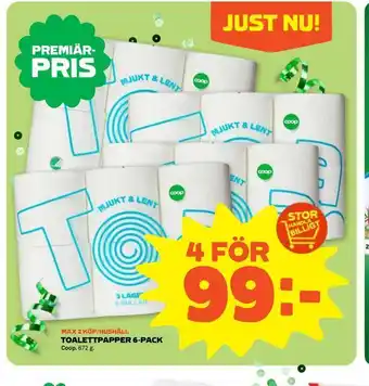 Stora Coop Toalettpapper 6-pack erbjuda
