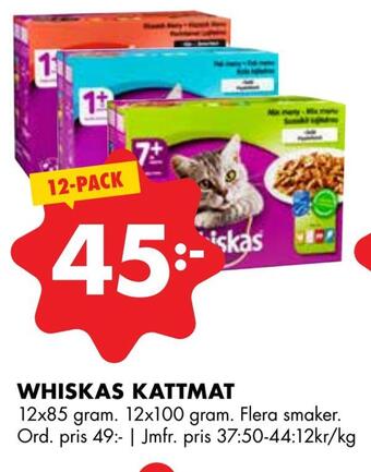 ÖoB Whiskas kattmat erbjuda