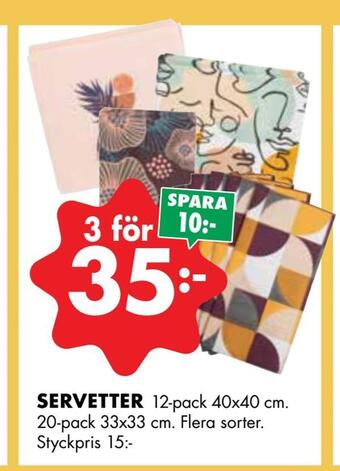 ÖoB Servetter erbjuda