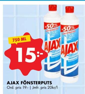 ÖoB Ajax fönsterputs erbjuda