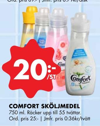 ÖoB Comfort sköljmedel erbjuda