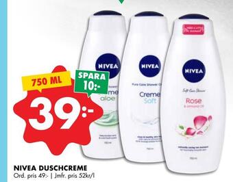 ÖoB Nivea duschcreme erbjuda