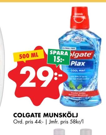 ÖoB Colgate munskölj erbjuda