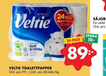 ÖoB Veltie toalettpapper erbjuda