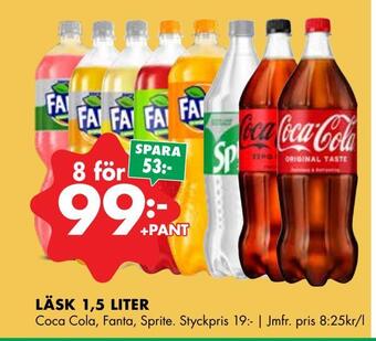 ÖoB Läsk 1,5 liter erbjuda
