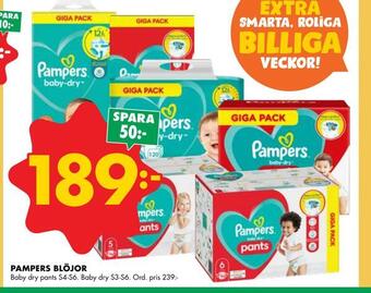 Pampers blöjor