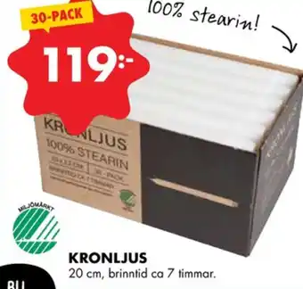 ÖoB Bright lightning kronljus erbjuda