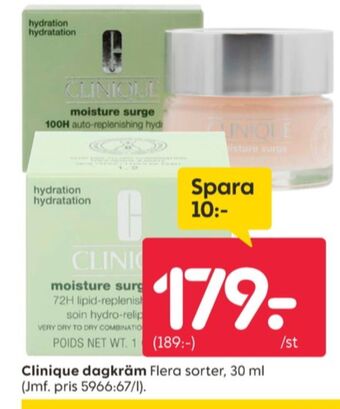Rusta Clinique ansiktskräm erbjuda