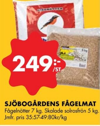 ÖoB Sjöbogården solrosfrön erbjuda