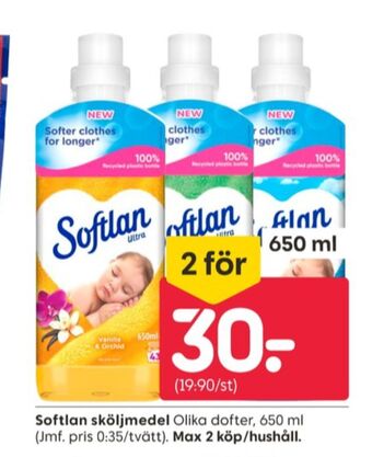 Rusta Softlan sköljmedel erbjuda