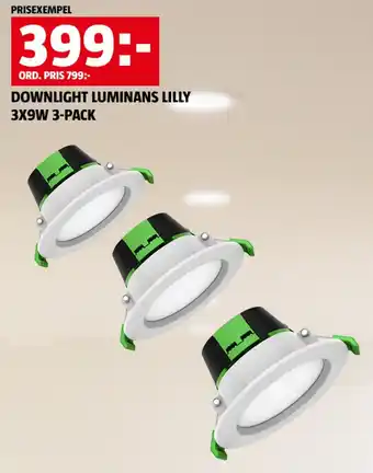 Downlight Luminans Lilly 3x9w 3-pack
