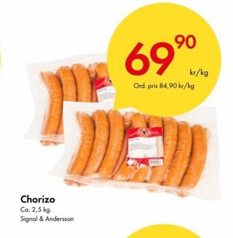 Snabbgross Chorizo erbjuda