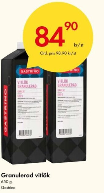 Snabbgross Granulerad Vitlök erbjuda