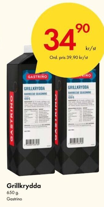 Snabbgross Grillkrydda erbjuda