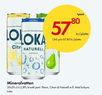 Snabbgross Mineralvatten erbjuda