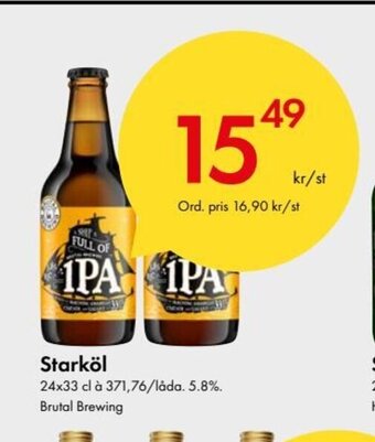 Snabbgross Starköl erbjuda