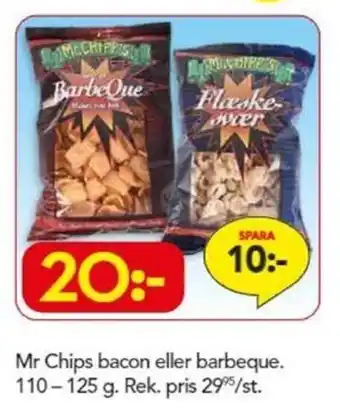 Bo Ohlsson Mr Chips Bacon eller Barbeque. 110-125g erbjuda