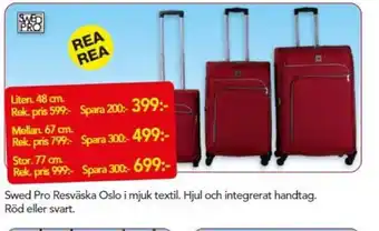 Bo Ohlsson Swed Pro Resväska Oslo i Mjuk Textil erbjuda