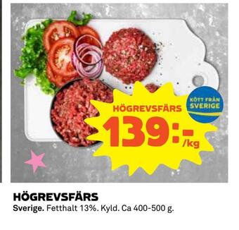 Coop Högrevsfärs erbjuda