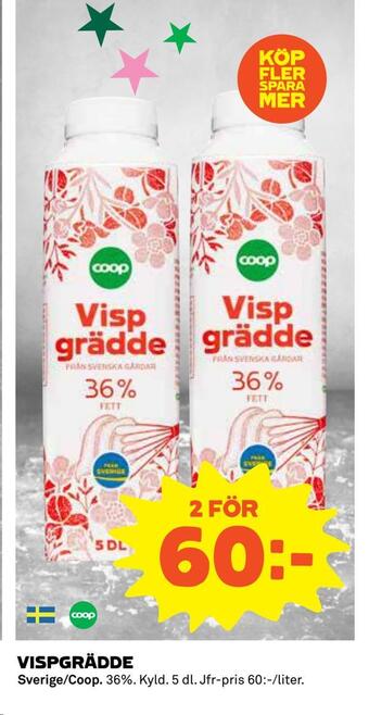 Coop Vispgrädde erbjuda