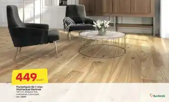 Parkettgolv ek 1-stav mattlackad barlinek