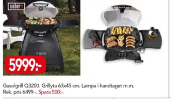 Bo Ohlsson weber Gasolgrill Q3200 Grillyta 63x45cm erbjuda