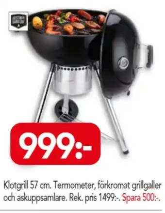 Bo Ohlsson Klotgrill 57cm Termometer erbjuda
