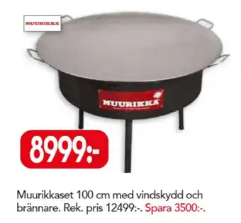 Bo Ohlsson Muurikkaset 100cm med vindskydd och brännare erbjuda