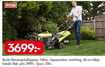 Bo Ohlsson Ryobi Bensingräsklippare 160cc erbjuda