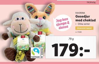 Lidl Gosedjur med choklad erbjuda