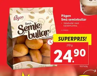 Lidl Pågen små semlebullar erbjuda