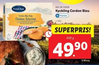 Lidl Kyckling cordon bleu erbjuda