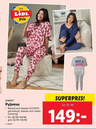 Lidl Pyjamas erbjuda