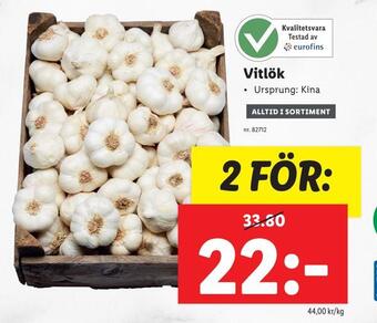 Lidl Vitlök erbjuda