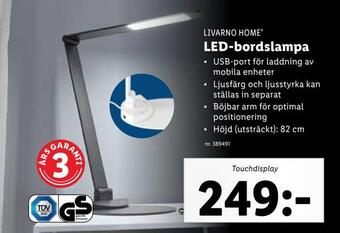Lidl Led-bordslampa erbjuda