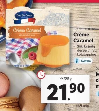 Lidl Crème caramel erbjuda