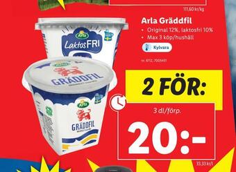 Lidl Arla gräddfil erbjuda