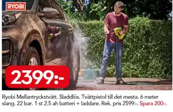 Bo Ohlsson Ryobi Mellantrycksvätt erbjuda